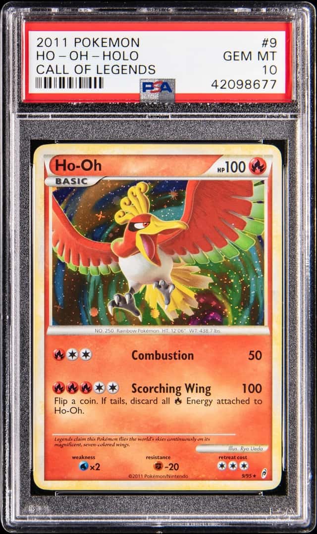 2011 Pokemon Call of Legends Holo #9 Ho-Oh - PSA GEM MT 10