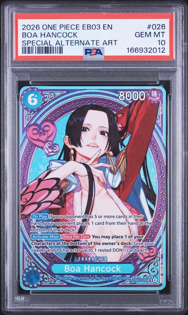 2026 One Piece EB03 EN Special Alternate Art #026 Boa Hancock PSA 10 GEM MINT