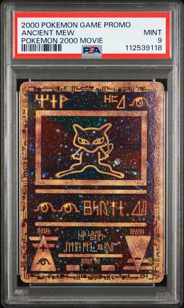 Pokemon 2000 Ancient Mew Holo Promo Pokemon 2000 Movie PSA 9