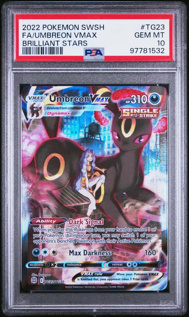 Umbreon VMAX TG23/TG30 Pokemon Brilliant Stars Trainer Gallery PSA 10