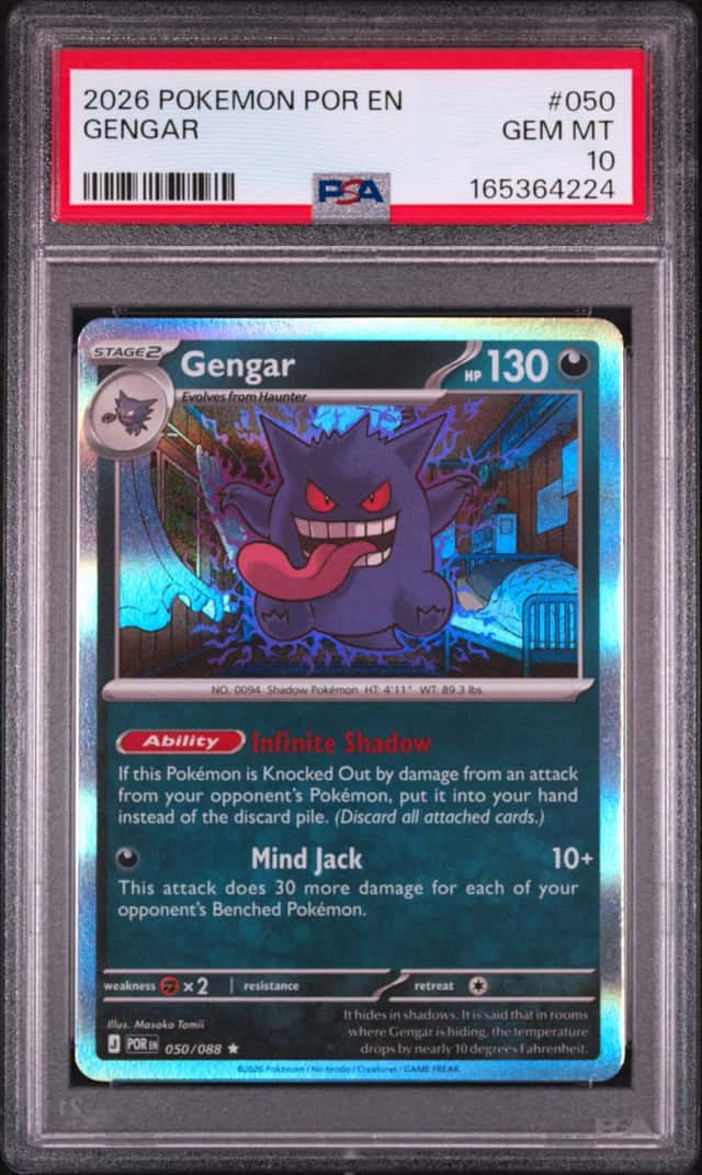 2026 POKEMON POR EN-PERFECT ORDER #050 GENGAR PSA 10