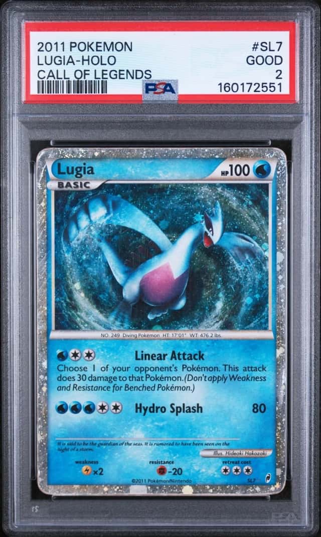Pokemon Lugia Holo Call Of Legends SL7/95 PSA 2