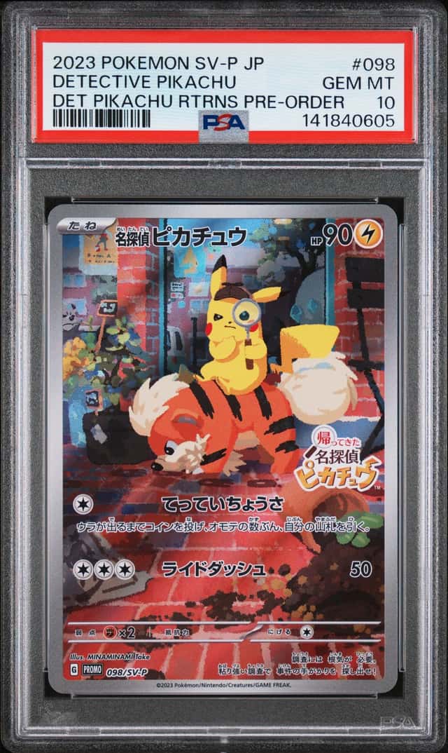 Detective Pikachu PSA 10 098/SV-P Japanese Promo Pokemon Card Game