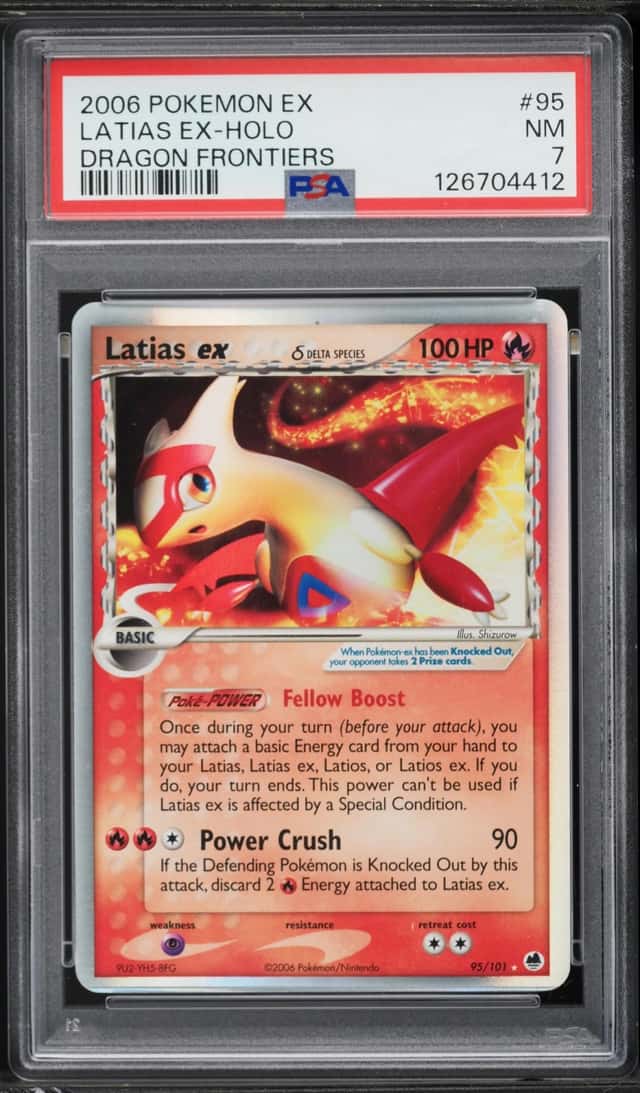 2006 Pokemon EX Dragon Frontiers Holo Latias EX #95 PSA 7 NRMT