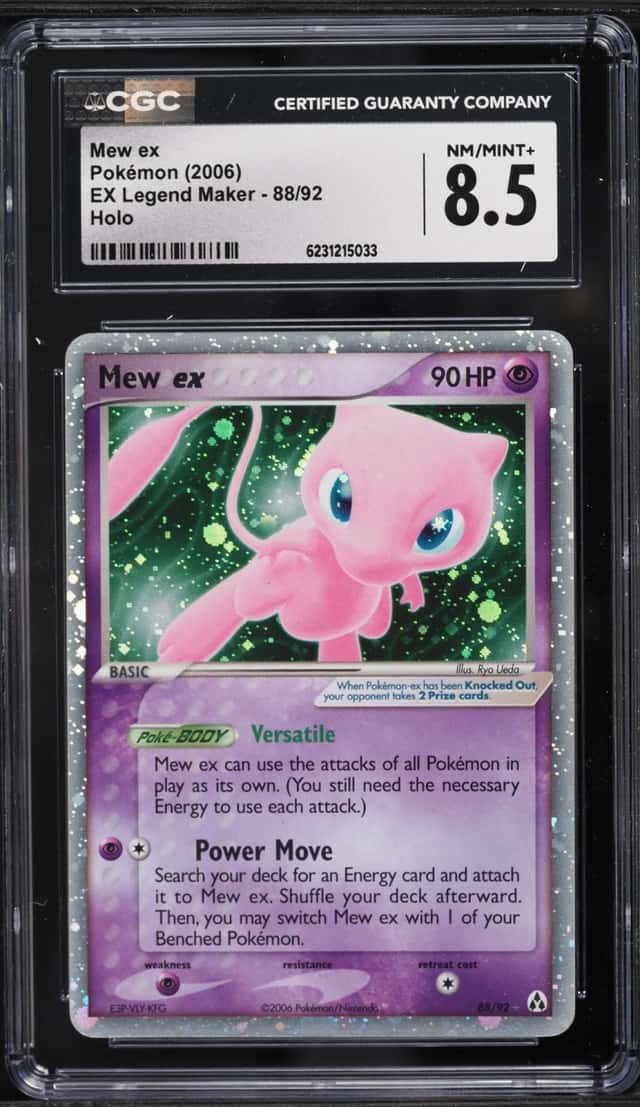 2006 Pokemon EX Legend Maker Holo Mew Ex #88 CGC 8.5 NM-MT+