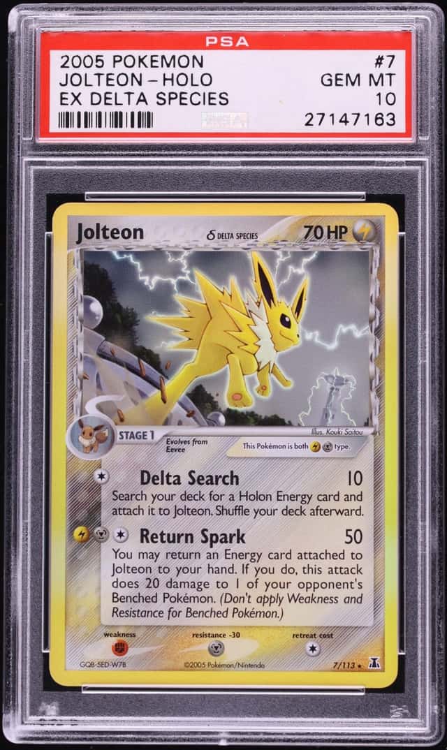2005 Pokemon EX Delta Species Holo Jolteon #7 PSA 10 GEM MINT