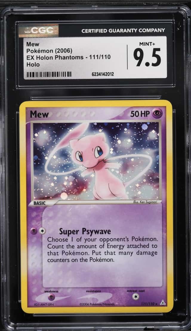 2006 Pokemon EX Holon Phantoms Holo Mew #111 CGC 9.5 MINT+