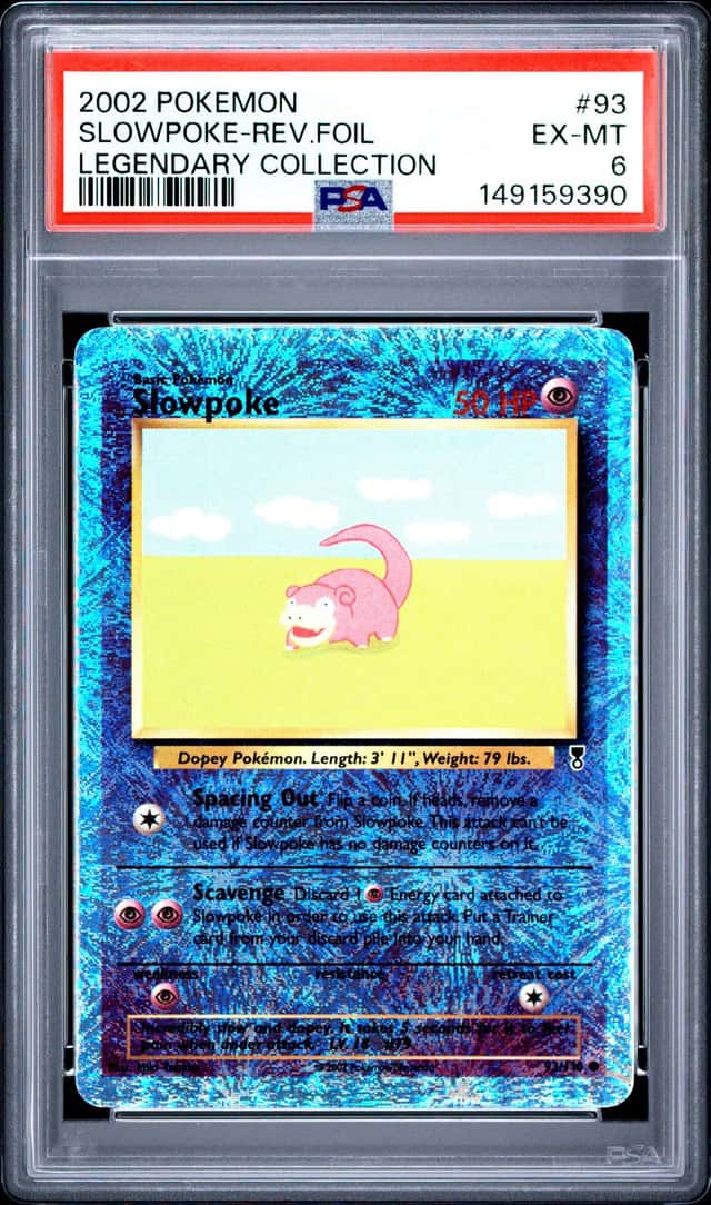 2002 Pokemon Legendary Collection Reverse Foil Slowpoke #93