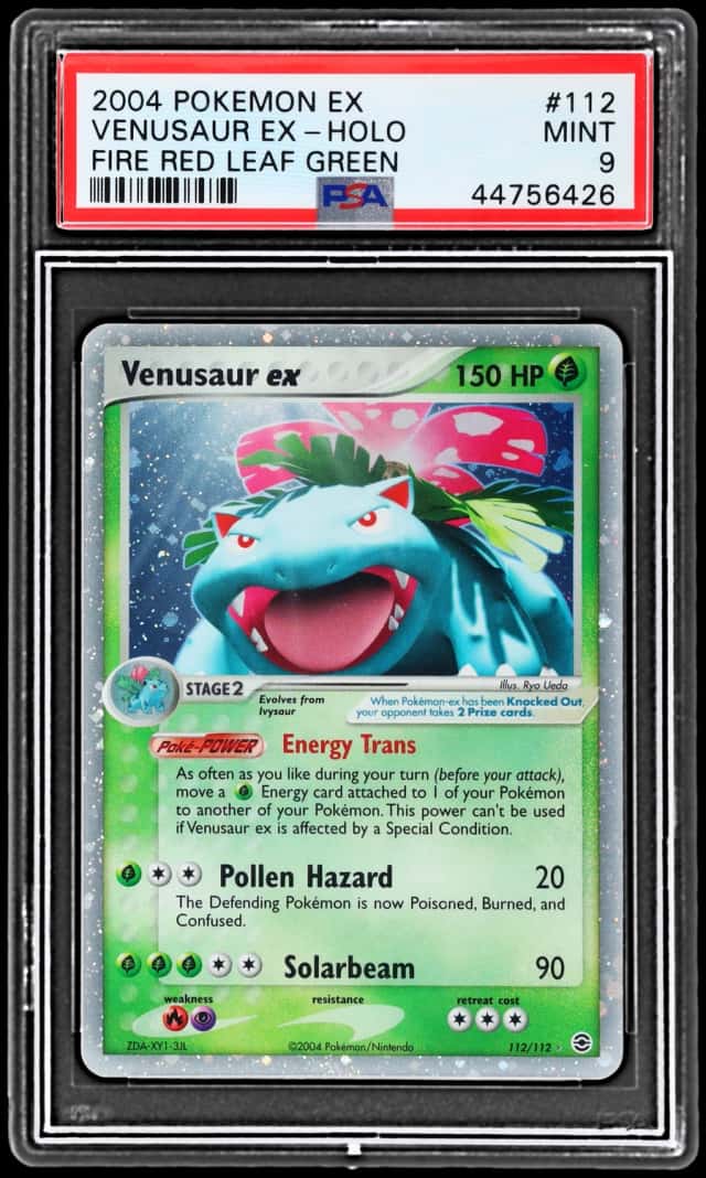 2004 Pokemon Ex Fire Red and Leaf Green Holo Venusaur Ex #112