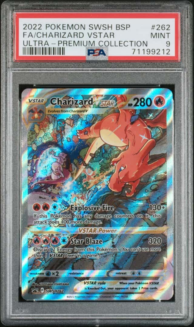 Pokemon PSA 9 2022 Charizard VSTAR Holo Promo SWSH262 Sword & Shield W Guard