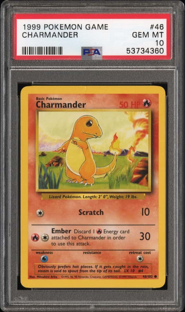 Pokemon Base Set Charmander #46 PSA 10