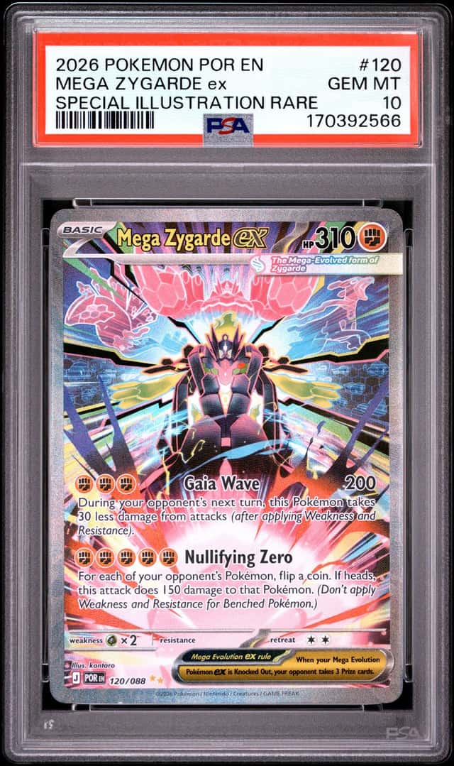 Mega Zygarde ex PSA 10 Me03: Perfect Order 120/088 SIR Holo English 2026