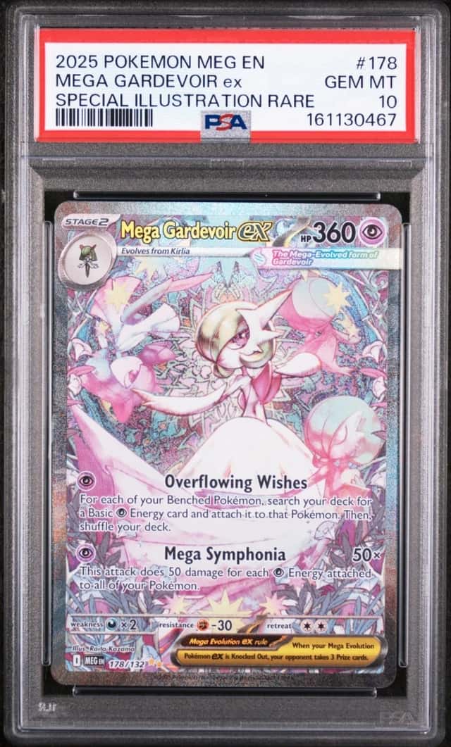 2025 POKEMON MEGA EVOLUTION SPECIAL ILLUSTRATION RARE MEGA GARDEVOIR EX PSA 10