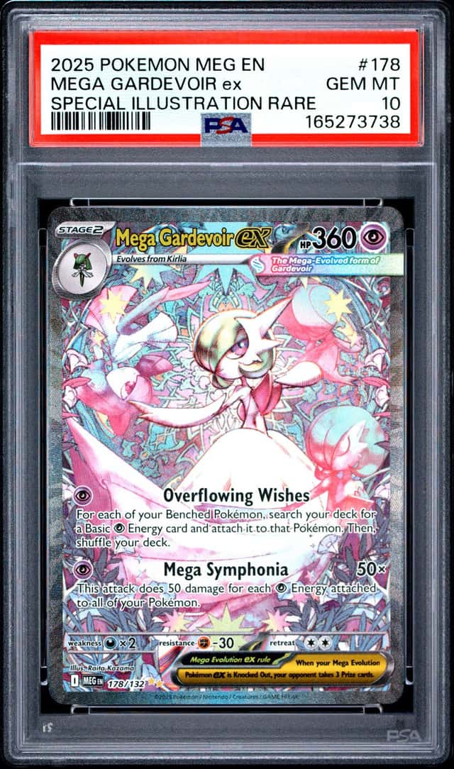 2025 POKEMON MEGA EVOLUTION SPECIAL ILLUSTRATION RARE MEGA GARDEVOIR EX PSA 10