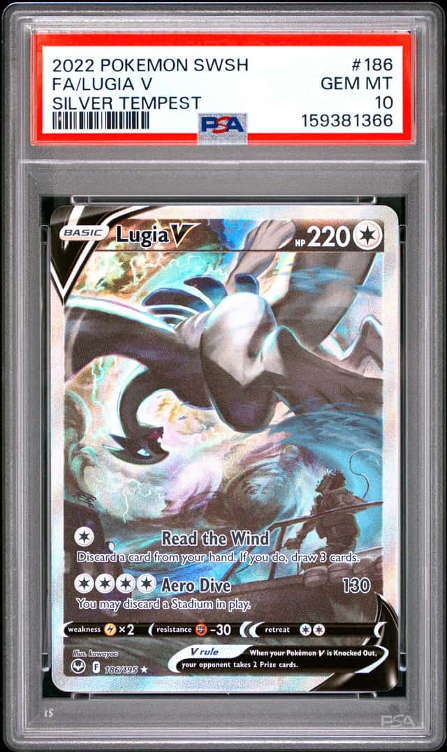 Pokemon Lugia V Silver Tempest Full Alt Art 186/195 PSA 10 Gem Mint