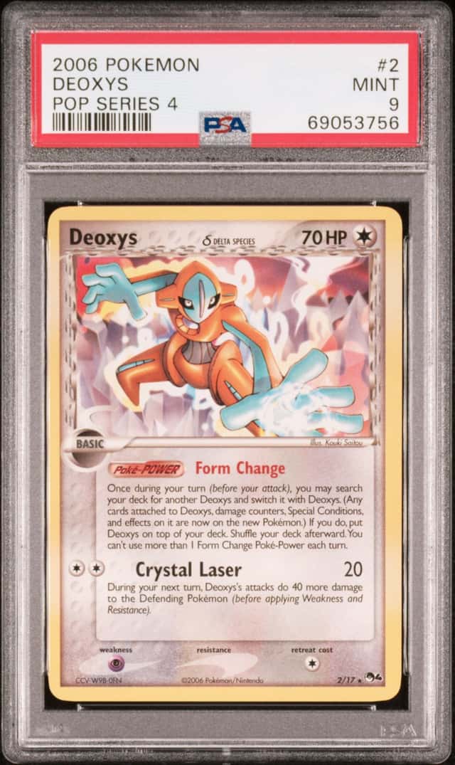 2006 POKEMON POP SERIES 4 #2 DEOXYS PSA 9