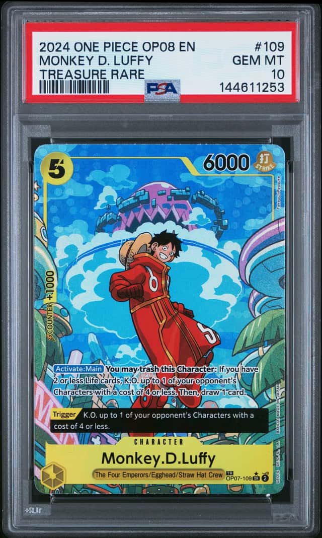 2024 One Piece Two Legends Treasure Rare Monkey D. Luffy #OP07-109