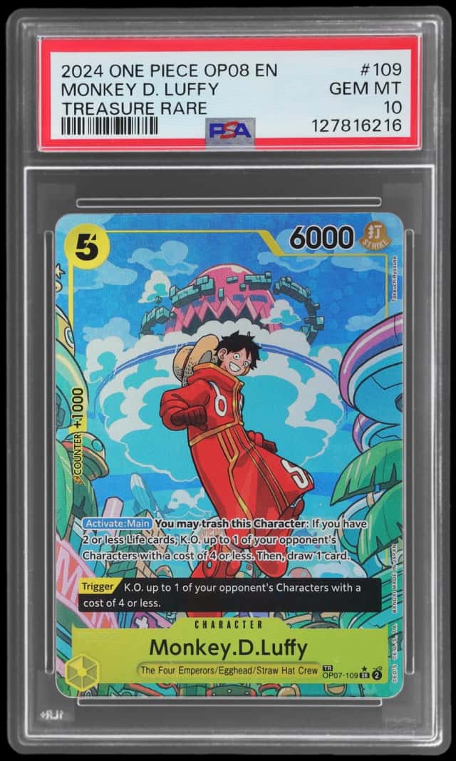 2024 One Piece Two Legends Treasure Rare Monkey D. Luffy #OP07-109
