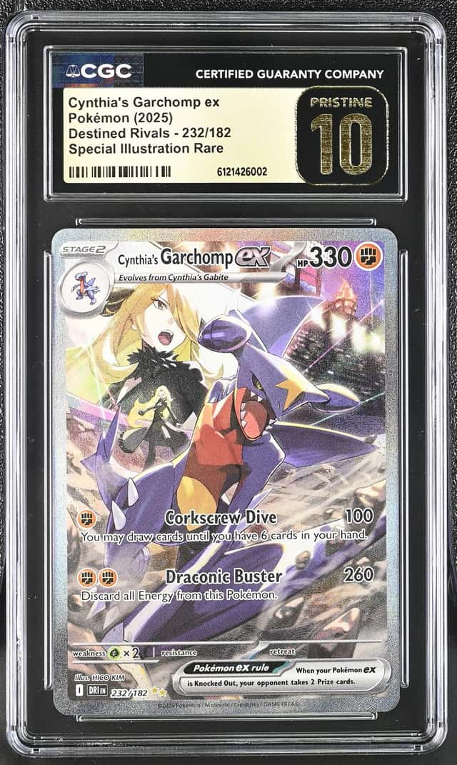 2025 Pokemon Scarlet & Violet Destined Rivals SIR Cynthia's Garchomp EX #232 CGC 10 PRISTINE