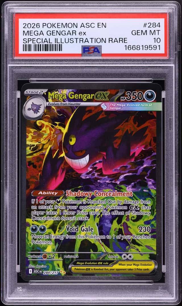 2026 Pokemon Mega Evolution Ascended Heroes SIR Mega Gengar EX #284 PSA 10 GEM MINT