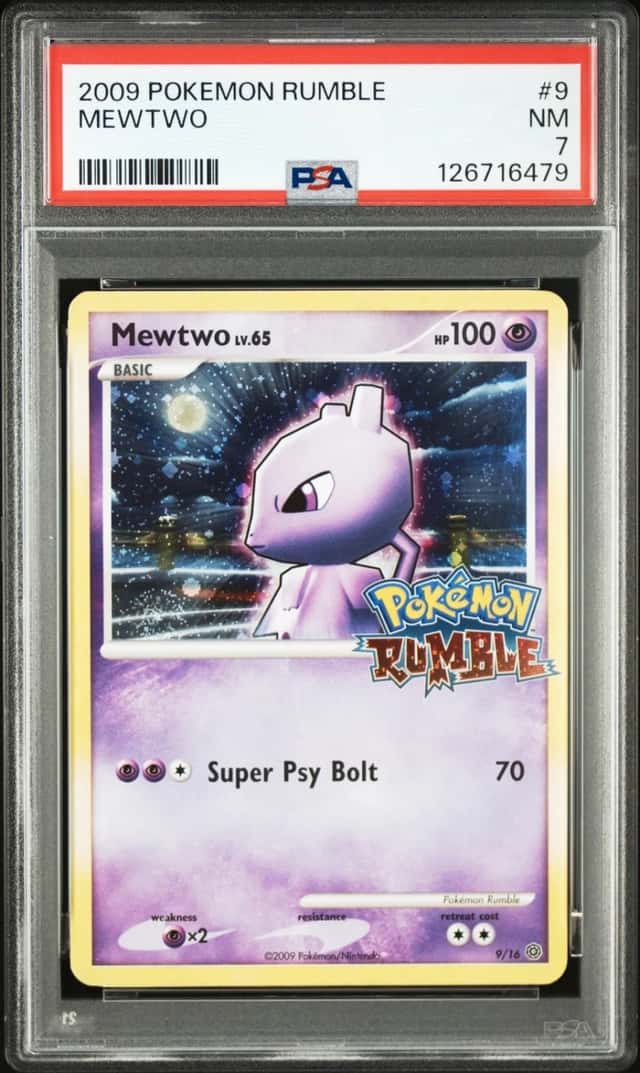 Pokemon Mewtwo Rumble 9 PSA 7