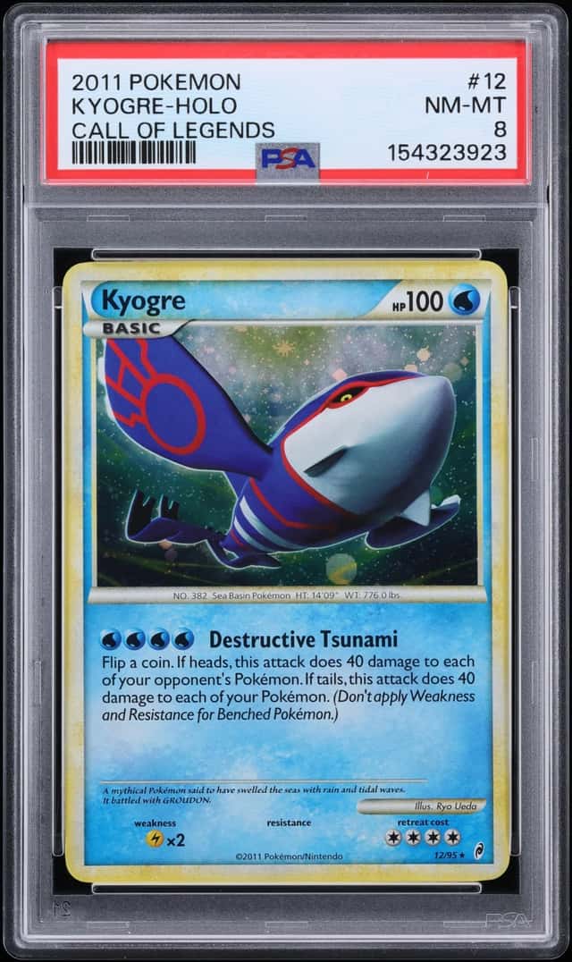 2011 Pokemon Call Of Legends Holo Kyogre #12 PSA 8 NM-MT