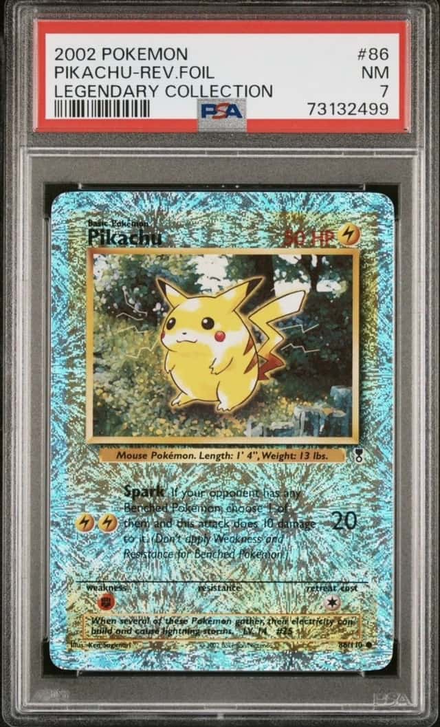 Pokemon Pikachu Legendary Coll. Reverse Holo #86 PSA 7