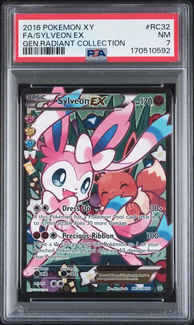 2016 Pokemon XY Generations Radiant Collection Sylveon Ex #RC32 PSA 7
