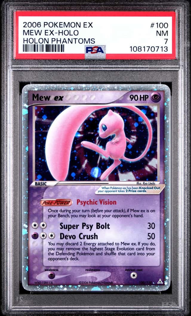 Pokemon Mew ex Holo Holon Phantoms 100/110 PSA 7
