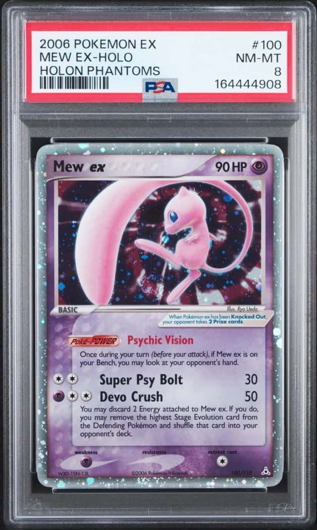 Pokemon Mew EX Holo Holon Phantoms 100/110 PSA 8
