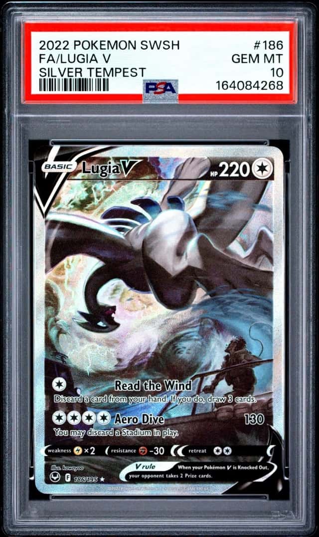 Pokemon Lugia V Silver Tempest Full Alt Art 186/195 PSA 10 Gem Mint