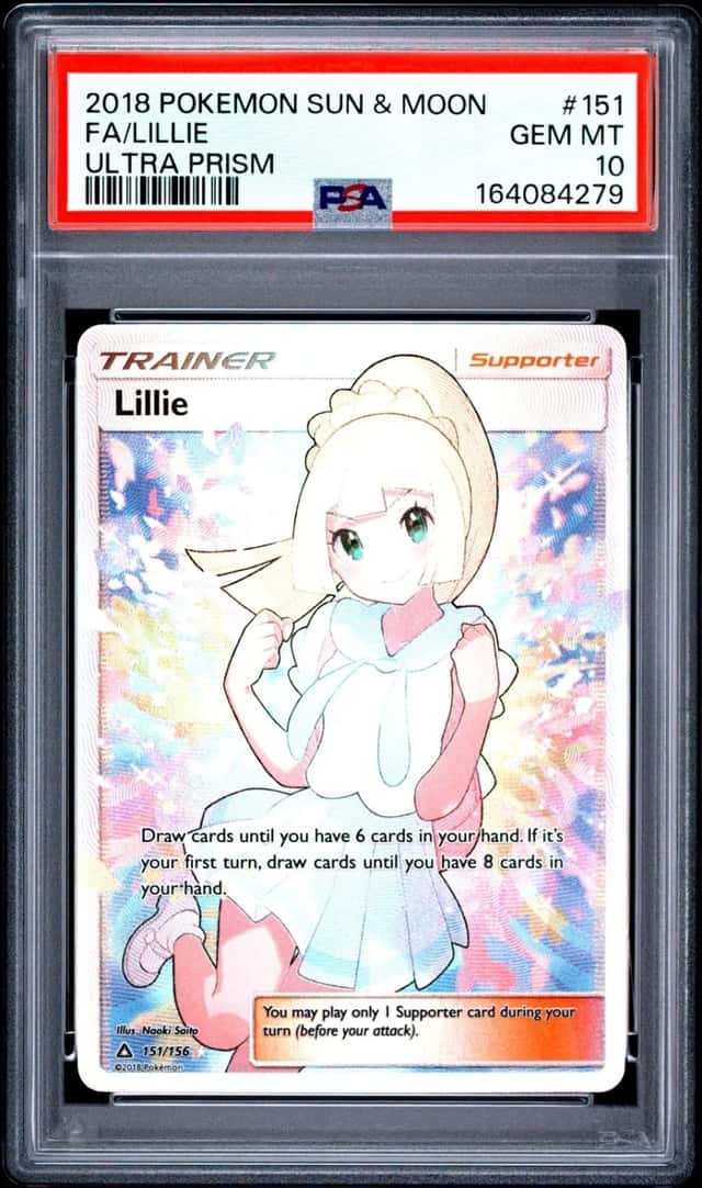 Pokemon Lillie Ultra Prism Full Art 151/156 PSA 10 Gem Mint