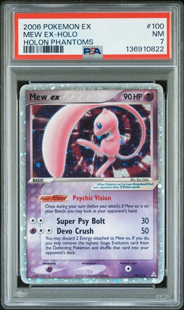 Pokemon Mew EX Holo Holon Phantoms 100/110 PSA 7