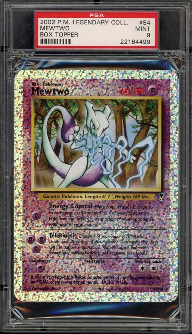 Pokemon Mewtwo Legendary Coll. Bx. Topper S4 PSA 9 Mint