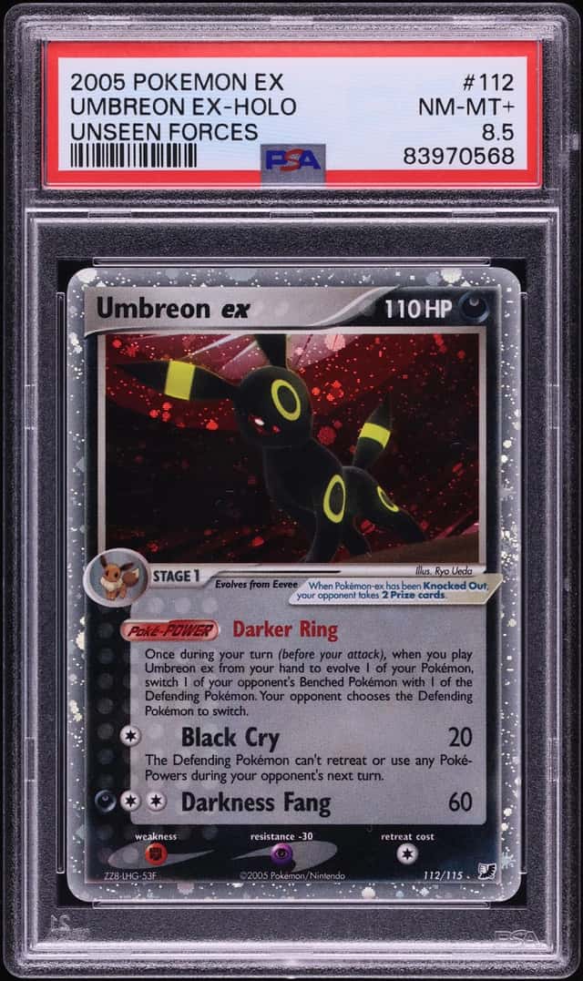 2005 Pokemon EX Unseen Forces Holo Umbreon EX #112 PSA 8.5 NM-MT+