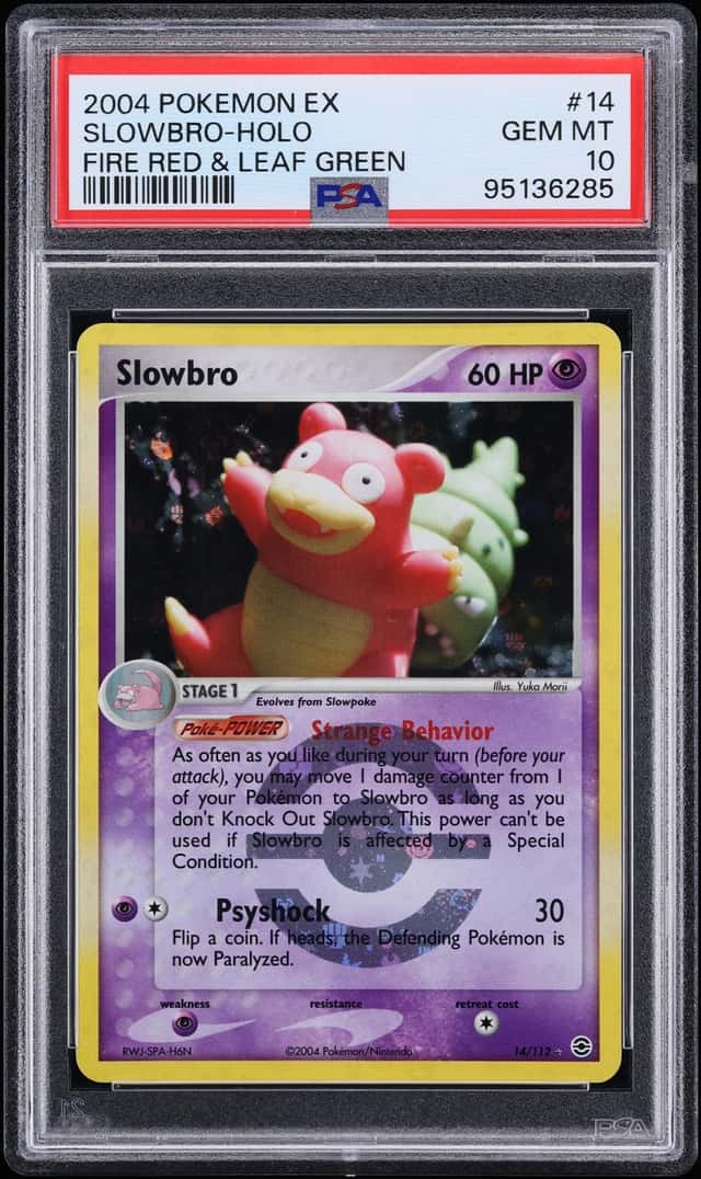 2004 Pokemon EX Fire Red & Leaf Green Holo Slowbro #14 PSA 10 GEM MINT