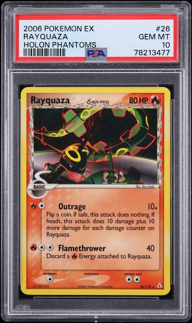 2006 Pokemon EX Holon Phantoms Rayquaza #26 PSA 10 GEM MINT