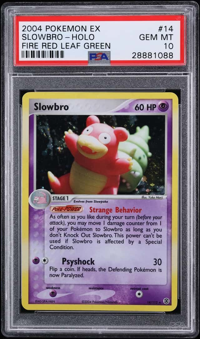 2004 Pokemon EX Fire Red & Leaf Green Holo Slowbro #14 PSA 10 GEM MINT