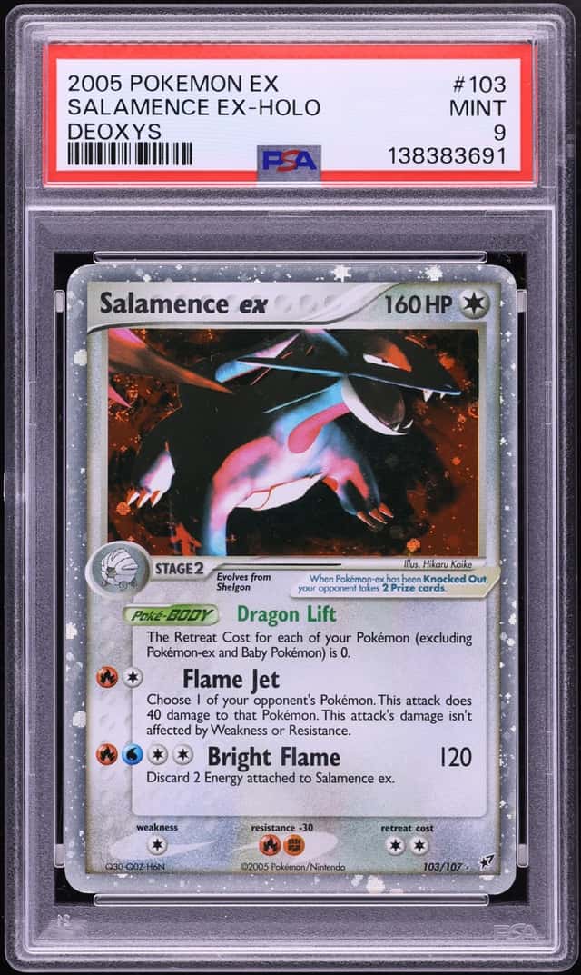 2005 Pokemon EX Deoxys Holo Salamence Ex #103 PSA 9 MINT