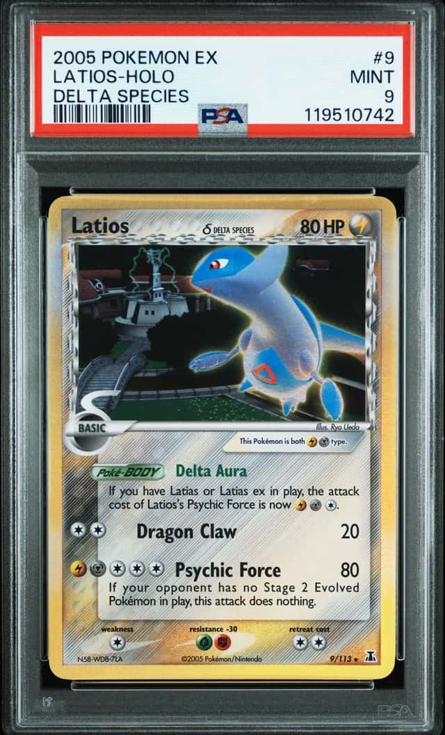 2005 Pokemon Ex Delta Species Holo Latios #9