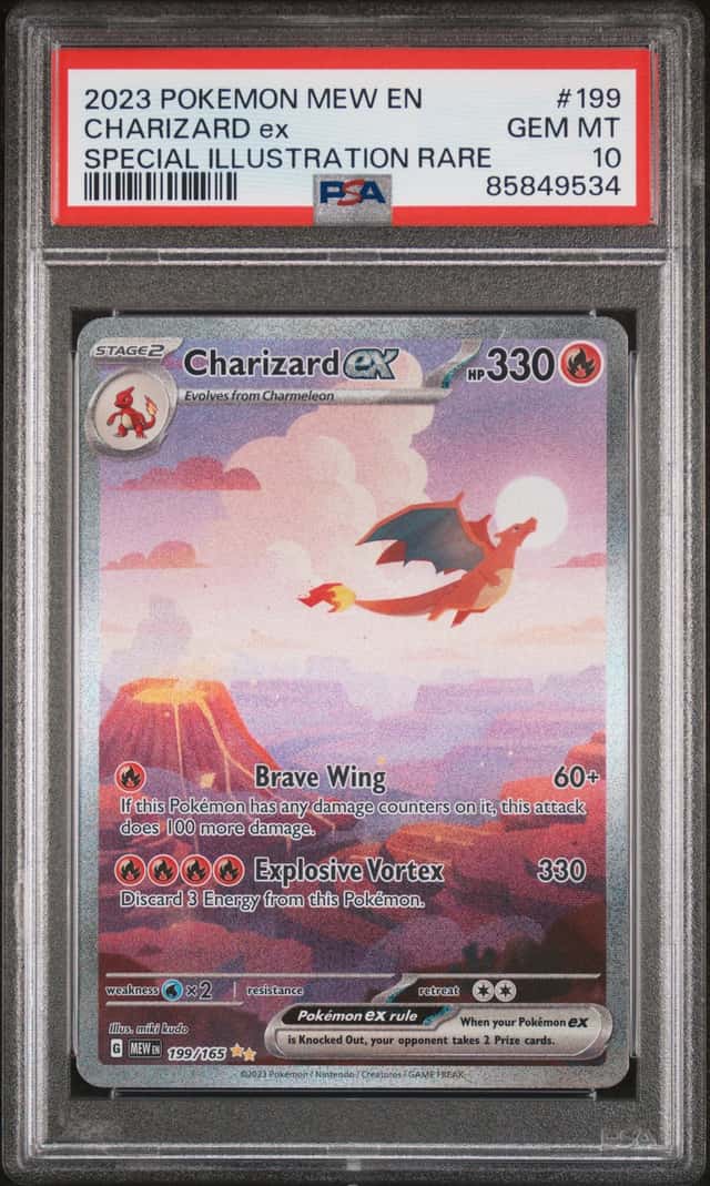 2023 Pokemon Mew Special Illustration Rare Charizard Ex #199