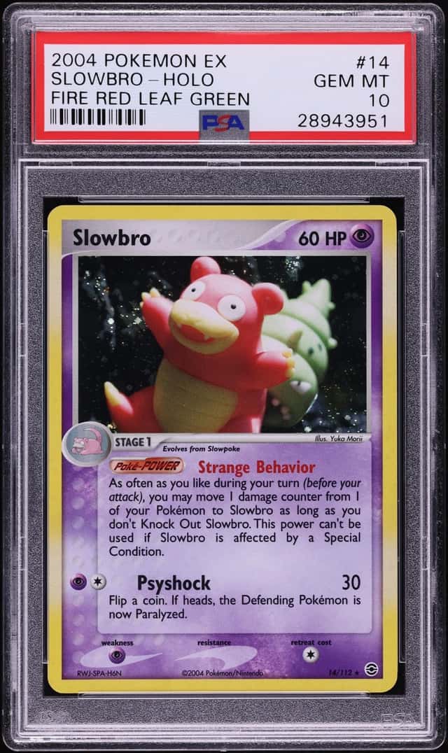 2004 Pokemon EX Fire Red & Leaf Green Holo Slowbro #14 PSA 10 GEM MINT