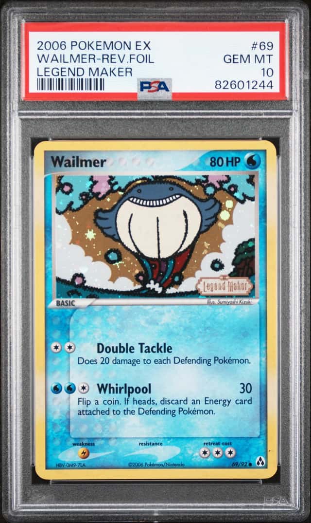 2006 Pokemon Ex Legend Maker Reverse Holo Wailmer #69