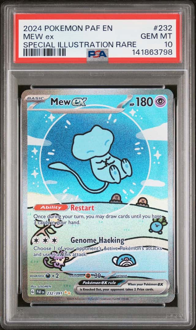 2024 Pokemon Scarlet and Violet Paldean Fates Special Illustration Rare Mew Ex #232