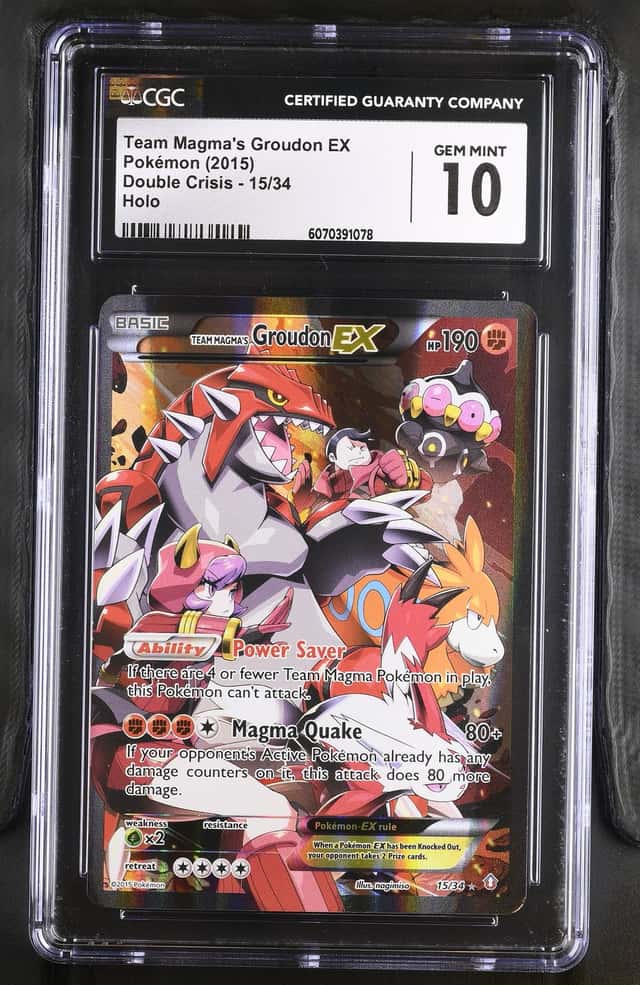 2015 Pokemon XY Double Crisis Team Magma’S Groudon Ex #15