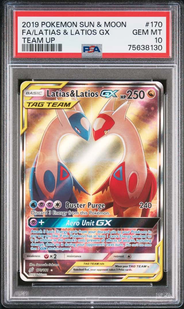 2019 Pokemon Sun and Moon Team Up Latias/Latios Gx #170