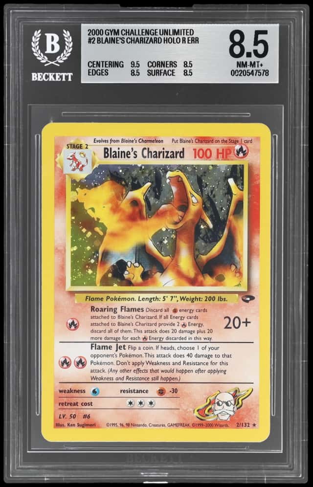 2000 Pokemon Gym Challenge Holo Blaine's Charizard #2