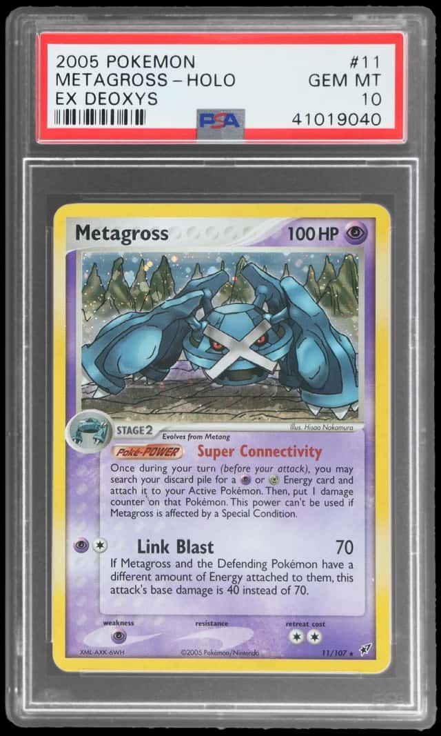 2005 Pokemon Ex Deoxys Holo Metagross #11