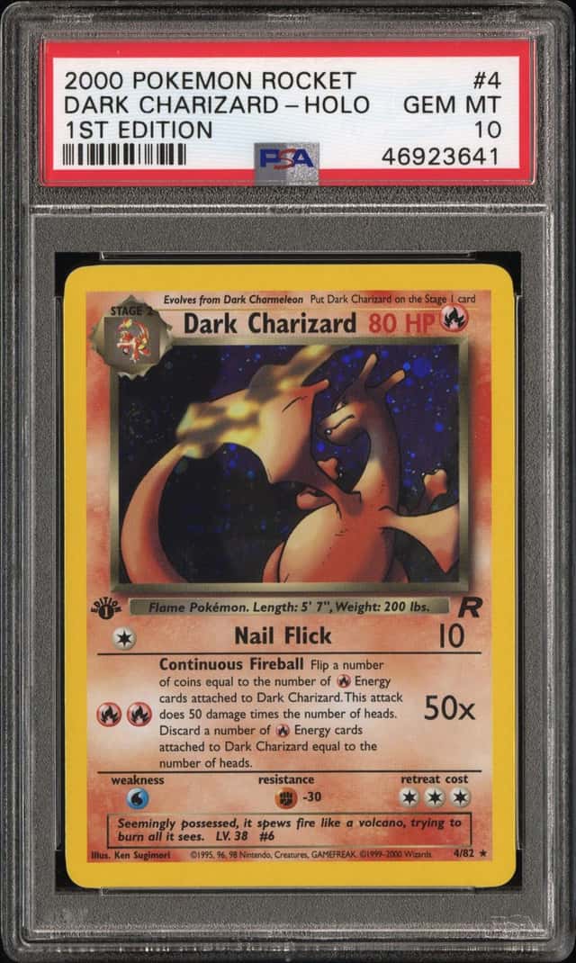 2000 Pokemon Rocket Dark Charizard 1st Edition HOLO PSA 10 SWIRL 💫💫