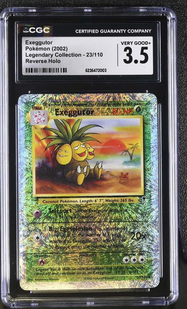 CGC 3.5 Pokemon TCG Exeggutor 23/110 Legendary Collection Reverse Holo